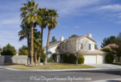 North Las Vegas Neighborhood Eldorado Home With Palm Trees
